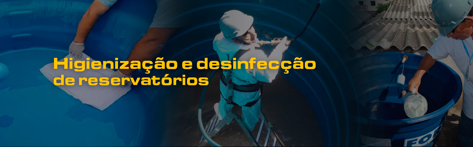 O que fazemos? Higienização e Limpeza de Caixas D'agua